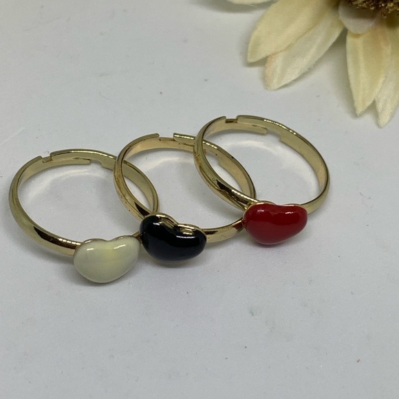 Stackable Ceramic Heart Rings - [JW-114] - Picture 3 of 8